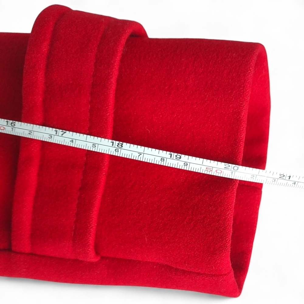 Centigrade Vibrant Red Wool-Blend Single Breasted Button-Up Pea Coat Size XS - Picture 13 of 13